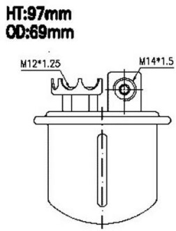 Топливный фильтр - JS ASAKASHI FS7202U