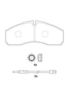 Колодки гальмівні дискові - Jurid 2916009560