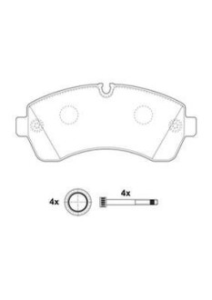 Фото 2 - Тормозные колодки Jurid 2920009560