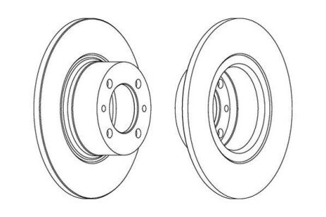 Диск гальмівний ВАЗ 2101 передн. (2 шт.) - Jurid 561074J
