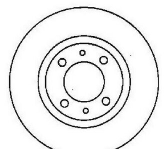 Тормозной диск - (7701204295, 7700800002, 7701205844) Jurid 561595JC