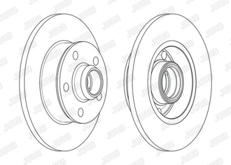 Фото 2 - Гальмівний диск Jurid 561620JC-1 (561620JC1)