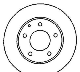Тормозной диск - (569053, 90487103, 93182295) Jurid 561869JC