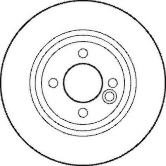 Тормозной диск - (34116774984, 34116774985, 34116858651) Jurid 562139JC