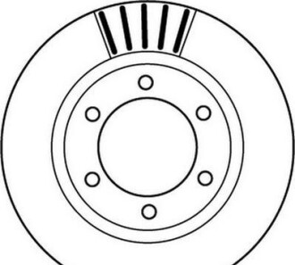 Тормозной диск - (4351235210, 4351260120) Jurid 562168JC