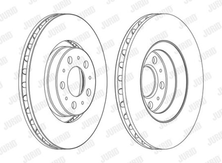 Диск гальмівний - Jurid 562173JC-1