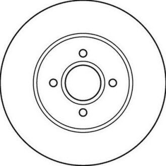 Диск гальмівний передній вентильований - Jurid 562206JC