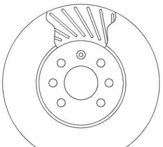 Тормозной диск - (569006, 93175376, 93181113) Jurid 562315JC