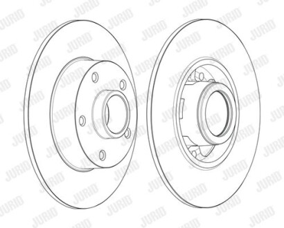 Диск гальмівний - Jurid 562371JC-1