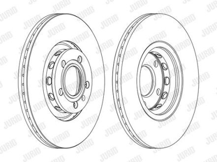 Диск гальмівний - Jurid 562383JC-1