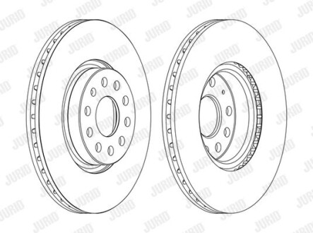 Диск гальмівний - Jurid 562387JC-1