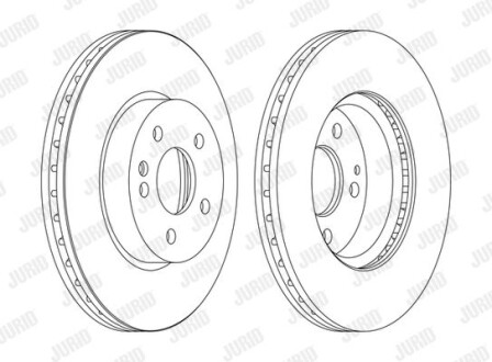 Диск гальмівної - Jurid 562392JC1