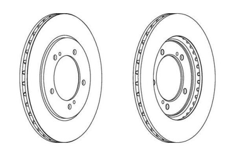 Диск гальмівний - Jurid 562445JC