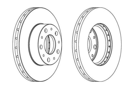 Тормозной диск - Jurid 562468JC