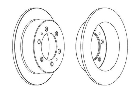 Тормозной диск - Jurid 562530JC