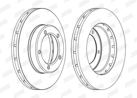 - Гальмівний диск - Jurid 562559JC-1