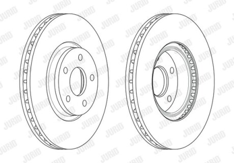 Фото 2 - Тормозной диск Jurid 562624JC-1 (562624JC1)