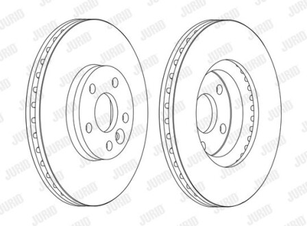 Диск гальмівний - Jurid 562628JC-1