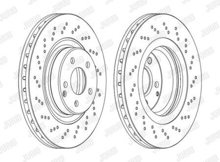 Диск гальмівний - ((2304210512, 2304210812, A2304210512, A2304210812)) Jurid 562673JC-1