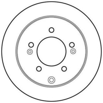 Диск гальмівний - (584112K300, 584110Q300) Jurid 562686JC
