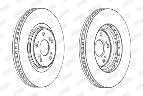 Диск гальмівний - (45251TL0G50, 45251TL0G51) Jurid 562703JC-1
