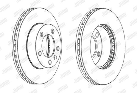 Диск гальмівний - Jurid 562713JC-1