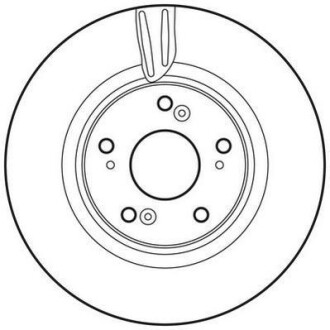 Диск гальмівний - (45251TL1G01, 45251TL1G00) Jurid 562725JC