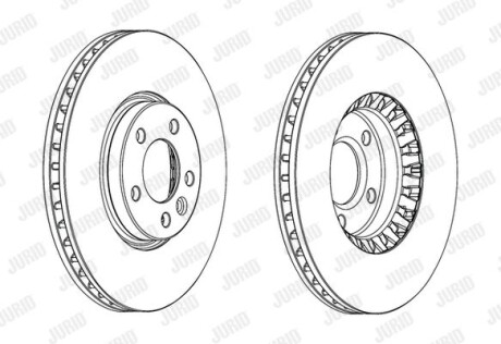 Диск гальмівний - (7E0615301C, 7E0615301F) Jurid 562739JC-1
