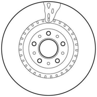 Диск гальмівний - (51897455, 51914663, 52067169) Jurid 562760JC