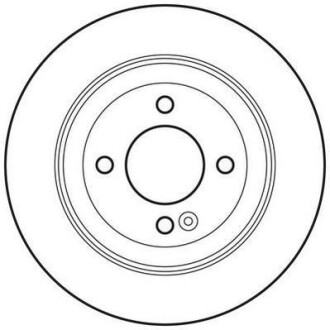 Диск гальмівний - (584110U300, 58411C8000) Jurid 562764JC