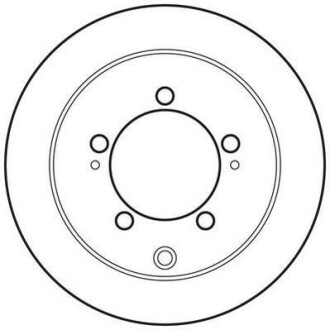 Тормозной диск - (mb895200, mb928716) Jurid 562781JC