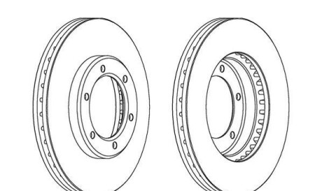 Тормозной диск - Jurid 562838JC