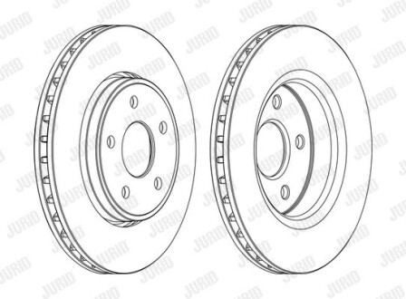 Диск гальмівний - Jurid 562854JC-1