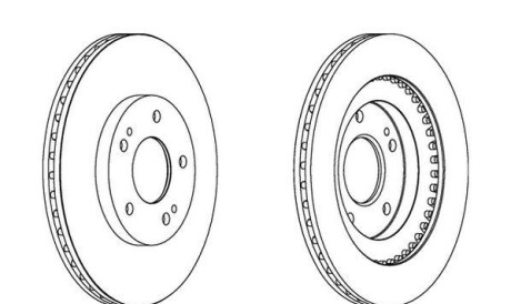 Тормозной диск - Jurid 562875JC