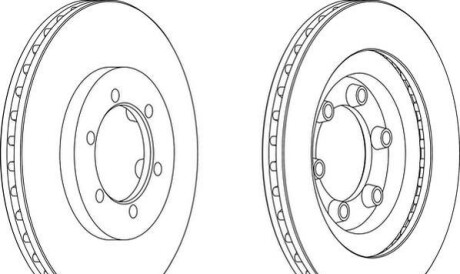 Фото 2 - Тормозной диск Jurid 562904JC