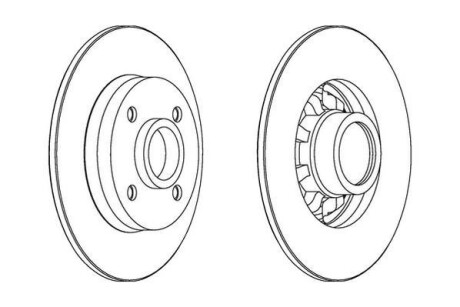 Диск гальмівний - (424965, 424966) Jurid 562936J