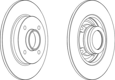 Фото 2 - Тормозной диск Jurid 562938JC-1 (562938JC1)