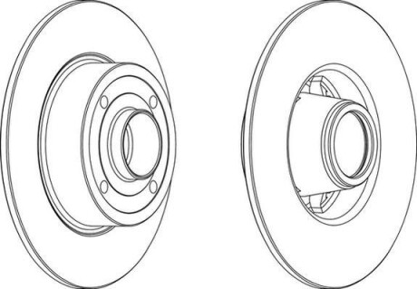 Фото 2 - Гальмівний диск Jurid 562939JC-1
