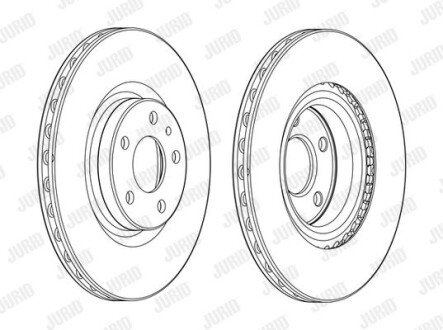 Тормозной диск - Jurid 562988JC