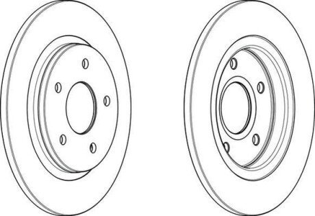 Фото 2 - Гальмівний диск Jurid 563011JC