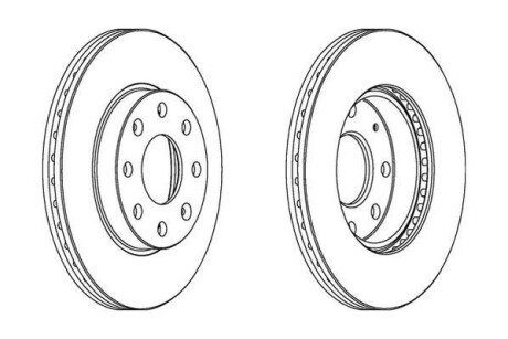 Диск гальмівний - (96471274, 96574633) Jurid 563019JC