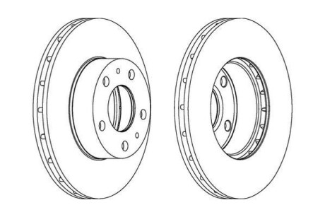 Диск гальмівний - (4246X9, 4246Y1, 424926) Jurid 563026J