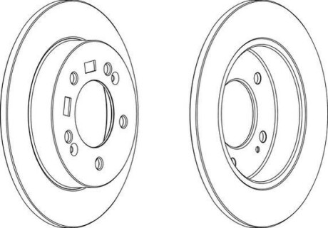 Фото 2 - Гальмівний диск Jurid 563033JC
