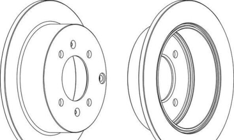 Фото 2 - Гальмівний диск Jurid 563042JC
