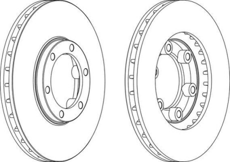 Фото 2 - Тормозной диск Jurid 563072JC