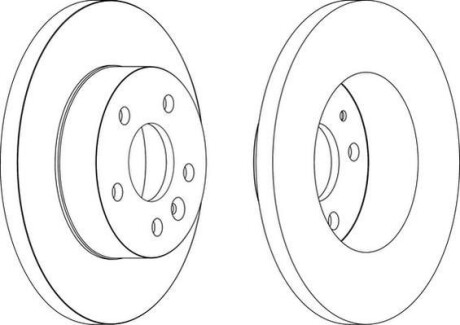 Фото 2 - Гальмівний диск Jurid 563074JC