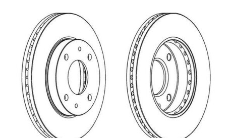 Тормозной диск - Jurid 563083JC