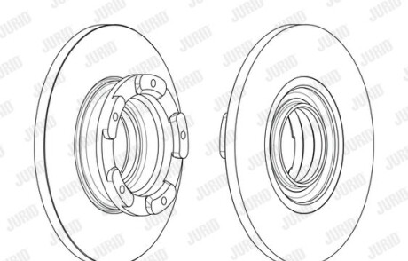 Фото 2 - Тормозной диск Jurid 563125J