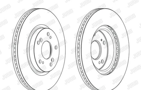 Фото 2 - Тормозной диск Jurid 563127JC