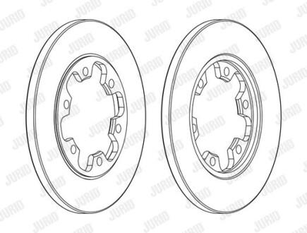 Диск гальмівний - (1815600, BK312A315BD) Jurid 563139JC (фото 1)